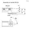 Elesa Levers for PR-CH flush pull handles, LPR-0-32 LPR